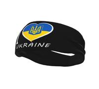 Diademas I Love Ucrania Banda para el sudor para mujeres Hombres-Bandas de yoga para deportes Fitness-2