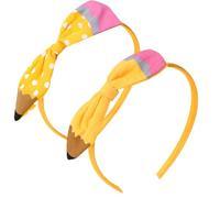 Diademas lindas para niñas - Pinzas de pelo con amarillo lápiz | Accesorio de peinado del cabello, Decorations for School Kindergarten