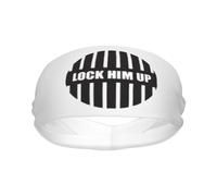 Diademas Lock Him Up Sport Sweatband Bandas para la Cabeza Que absorben la Humedad Banda para el Cabello Unisex para Adultos