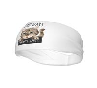 Diademas "Mal día con un gato triste" para hombre y mujer, antideslizantes, absorbentes, deportivas, para gimnasio, baloncesto, yoga