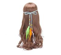 Diademas Moda for mujer Accesorios for el cabello Peacock Plumas Turban Damas Ajustar Hairband Diadema Mujer(LV4970)