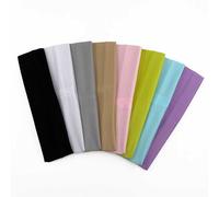 Diademas Mujer Hombre,8 Piezas Cinta Pelo Deporte Elástica,Headband Diadema Deportiva,Ancha Cintas Pelo Antideslizante,Cinta Sudor Cabeza de Paño para Ciclismo Deportes Yoga Correr 19,5 x 5 cm