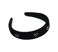 Diademas Mujer Retro Rhinestone Love Heart Headband For Women's Temperament Elegant Hair Band Wide Hoop Accessories(Color 2)