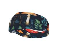Diademas Mushroom3 para Mujer, Antideslizantes, Deportivas, para el Cabello, absorbentes del Sudor, elásticas y Suaves, Ideales para Correr, Viajar y como Accesorio de Moda.
