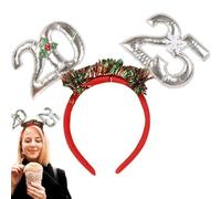 Diademas navideñas para mujer, diademas festivas para mujeres, diademas festivas para adultos | 2025 días festivos, fiestas de cosplay de moda, diademas para el pelo, diademas de pelo de invierno para