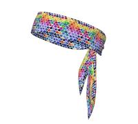 Diademas ninja con estampado de escamas de sirena, lazo ajustable para la cabeza para hombres, banda deportiva para yoga, correr, baloncesto
