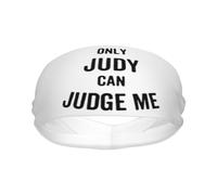 Diademas Only Judy Can Judge Me Sport Sweatband Bandas para la Cabeza Que absorben la Humedad Banda para el Cabello Unisex para Adultos
