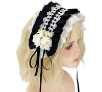 Diademas para cosplay con lazo, cinta oscura, maquillaje, lavado de cara, diademas para fiesta de cumpleaños, cosplay, festivales, bailes, accesorios de uso