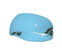 Diademas para el cabello con tulipanes amarillos dibujados a mano para hombres y mujeres, diadema para correr, diadema transpirable para gimnasio
