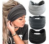 Diademas para el cabello de mujer, 3 piezas elásticas anudadas, accesorios para niñas y mujeres, bufandas de moda para adultos, diademas finas para yoga, 48 x 8 x 36 cm, paquete de 1