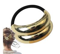 Diademas para el cabello de mujer, coletas para el cabello - Diadema de cola de caballo Corbata de pelo de metal Corbata de pelo de cola de caballo de doble,Lazos para, coleteros, coletas