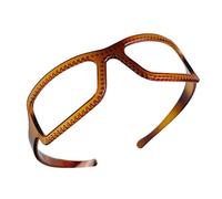 Diademas para el cabello para mujer, aro antideslizante con marco de anteojos, adornos portátiles para el pelo de niñas, aro multifuncional para fiestas y citas