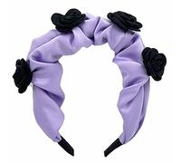 Diademas para el cabello para mujer, diseño de rosas dulces, tocados a la moda, para niñas, antideslizantes, con flores