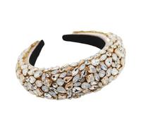 Diademas para el pelo para mujer, diadema de diamantes de imitación para fiestas, accesorios para el cabello para niñas, color amarillo