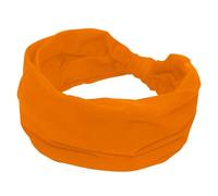 Diademas para mujer, a la moda, antideslizantes, con nudo cruzado, banda ancha de color naranja puro, para entrenamiento, deportes, yoga