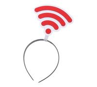 Diademas para mujer - Bonita banda para el sudor con wifi para festivales, diadema con orejas | Adornos brillantes para el cabello, tocado decorativo desmontable, accesorio para fotos de cosplay, boda