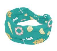 Diademas para mujer, brújula ancla para yoga, entrenamiento, banda elástica para el pelo, envoltura suave para el pelo, turbante de moda