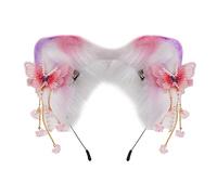 Diademas para mujer, con diseño de mariposas y flores, diseño de dibujos animados coloridos