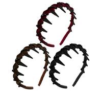 Diademas para mujer, diadema con dientes, accesorios creativos para el cabello para mujeres y niñas para ocasiones festivas. Proporciona una estructura de ondas altas y duraderas, mejora la armonía
