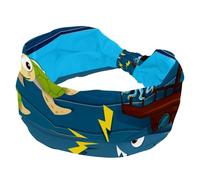 Diademas para mujer, diadema de entrenamiento de yoga, banda elástica para el pelo, diadema de tiburón, barco de ataque, tortuga marina, ballena, pulpo, envoltura para el pelo suave, turbante de moda