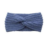 Diademas para mujer diadema elástica con más cálido diademas tejidas para invierno (Blue One size)