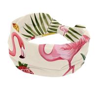 Diademas para mujer, diseño de limón, flamenco, piña, fresa, antideslizante, ancha, banda elástica para la cabeza, turbante, para entrenamiento, yoga, deporte, correr