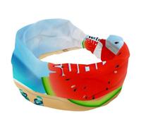 Diademas para mujer Hello Summer Beach Sandía, banda ancha elástica, antideslizante, absorbe la humedad, para yoga, gimnasio, correr, fitness, deporte