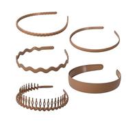 Diademas para Mujeres con Dientes | Prendas Para El Control Del Cabello Suelto | 5 Piezas Diadema De Peine Flexible Antideslizante - Para Chicas Adolescentes Lavado Vestirse Maquillaje Ejercicio Yoga