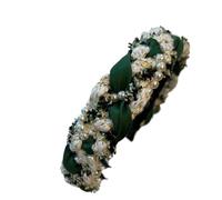 diademas para mujeres Diadema con lazo verde oscuro, diadema estilo francesa con pequeña fragancia, horquilla retro, accesorios for el cabello Súper Hada