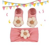 Diademas para niños | Bonitas diademas antideslizantes - Juego de calcetines para el pelo para niños | para niños caminando, sesión de fotos, cumpleaños, hogar, al aire libre, bautizo, ceremonia
