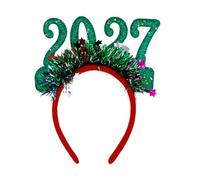 Diademas para niños y 2027 Tocado navideño, Green | Happy Hair Rings Protable para entusiastas de las fiestas, tocado del Festival de 2027 para de