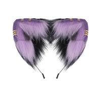 Diademas para tomar fotos con orejas doradas, diademas de dibujos animados para cosplay de sirvienta, lindas diademas para mujer, lindas diademas para lavar la cara