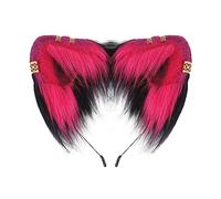 Diademas para tomar fotos con orejas doradas, diademas de dibujos animados para cosplay de sirvienta, lindas diademas para mujer, lindas diademas para lavar la cara