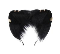 Diademas para tomar fotos con orejas doradas, diademas de dibujos animados para cosplay de sirvienta, lindas diademas para mujer, lindas diademas para lavar la cara