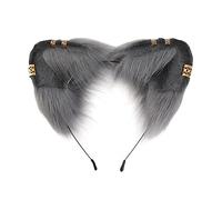 Diademas para tomar fotos con orejas doradas, diademas de dibujos animados para cosplay de sirvienta, lindas diademas para mujer, lindas diademas para lavar la cara