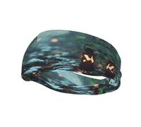 Diademas personalizadas únicas para hombres y mujeres, elegantes bandas de sudor para correr, entrenar y hacer deporte, absorben la humedad y son elásticas, bosque olvidado