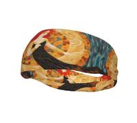 Diademas personalizadas únicas para hombres y mujeres, elegantes bandas de sudor para correr, entrenar y hacer deporte, absorben la humedad y son elásticas, diosa del otoño