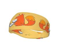 Diademas personalizadas únicas para hombres y mujeres, elegantes bandas de sudor para correr, entrenar y hacer deporte, absorben la humedad y son elásticas, zorro de lectura curioso