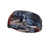 Diademas personalizadas únicas para hombres y mujeres, elegantes bandas de sudor para correr, entrenar y hacer deporte, absorben la humedad y son elásticas, icónica cabina telefónica