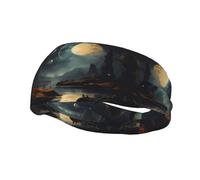 Diademas personalizadas únicas para hombres y mujeres, elegantes bandas de sudor para correr, entrenar y hacer deporte, absorben la humedad y son elásticas AlienStarReflection