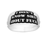 Diademas Que no sé Nada sobre joder Banda para el Sudor Deportiva Bandas para la Cabeza Que absorben la Humedad Banda para el Cabello Unisex para Adultos