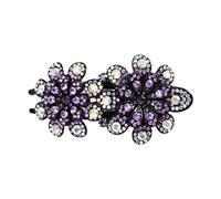 Diademas Rhinestone Flowell Flower Duckbill Hair Garras Vintage Play Clips Accesorios for el cabello for las mujeres Shinning PonyTail Headwear Diadema Mujer(CB0764-A)