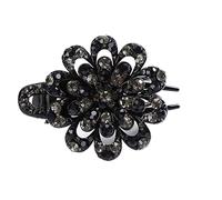 Diademas Rhinestone Flowell Flower Duckbill Hair Garras Vintage Play Clips Accesorios for el cabello for las mujeres Shinning PonyTail Headwear Diadema Mujer(4)