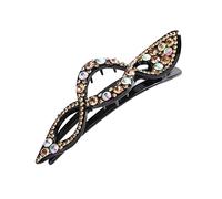 Diademas Rhinestone Flowell Flower Duckbill Hair Garras Vintage Play Clips Accesorios for el cabello for las mujeres Shinning PonyTail Headwear Diadema Mujer(1515-A)