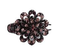 Diademas Rhinestone Flowell Flower Duckbill Hair Garras Vintage Play Clips Accesorios for el cabello for las mujeres Shinning PonyTail Headwear Diadema Mujer(2)