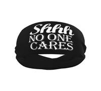Diademas Shhh No One Cares Sport Sweatband Bandas para la Cabeza Que absorben la Humedad Banda para el Cabello Unisex para Adultos