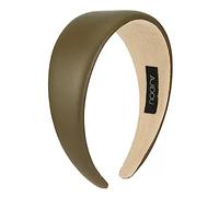 Diademas simples de piel artificial para mujer, banda ancha para el pelo, versátil y casual