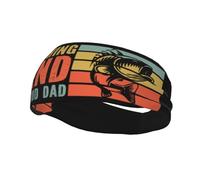 Diademas "Soy una leyenda de la pesca y un padre orgulloso" para hombre y mujer, antideslizantes, absorbentes, deportivas, para gimnasio, baloncesto, yoga.