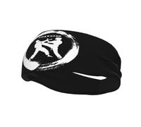 Diademas Taekwondo 1 Banda para el sudor para mujeres Hombres-Yoga Banda para el sudor Bandas elásticas anchas para el cabello para deportes Fitness