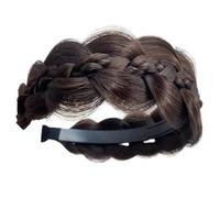 Diademas trenzadas: diadema trenzada de espiga con dientes, diadema trenzada | Elegante diadema trenzada trenzada para mujer, diseño bohemio y anudado, perfecta para